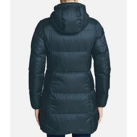Eddie Bauer Women’s Luna Peak 550 Down Parka – Peacock Blue – Size L - Picture 4 of 7